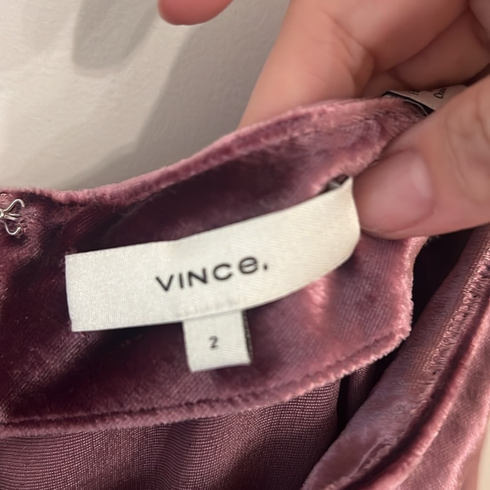 Vince pink velvet skirt - Picture 4 of 10